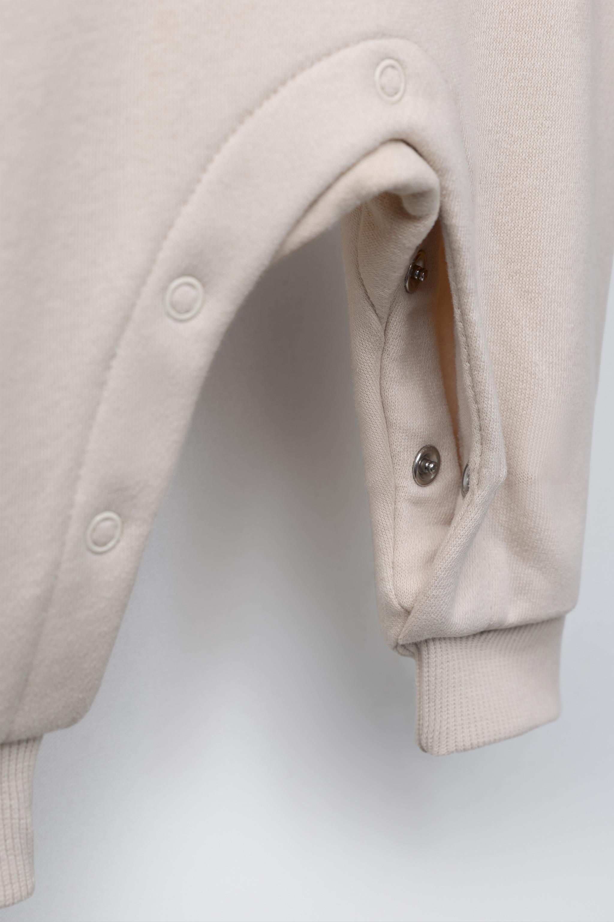 COMBINAISON EN MOLLETON BRODÉ OURS